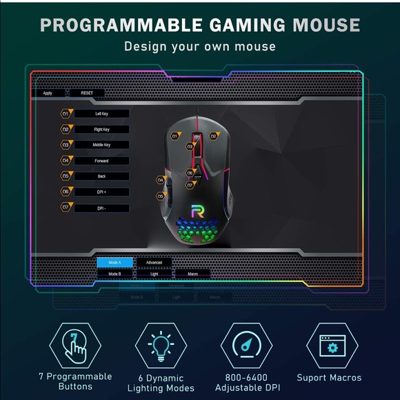 SOLD - RUNMUS Gaming Mouse - Picture 3 of 6